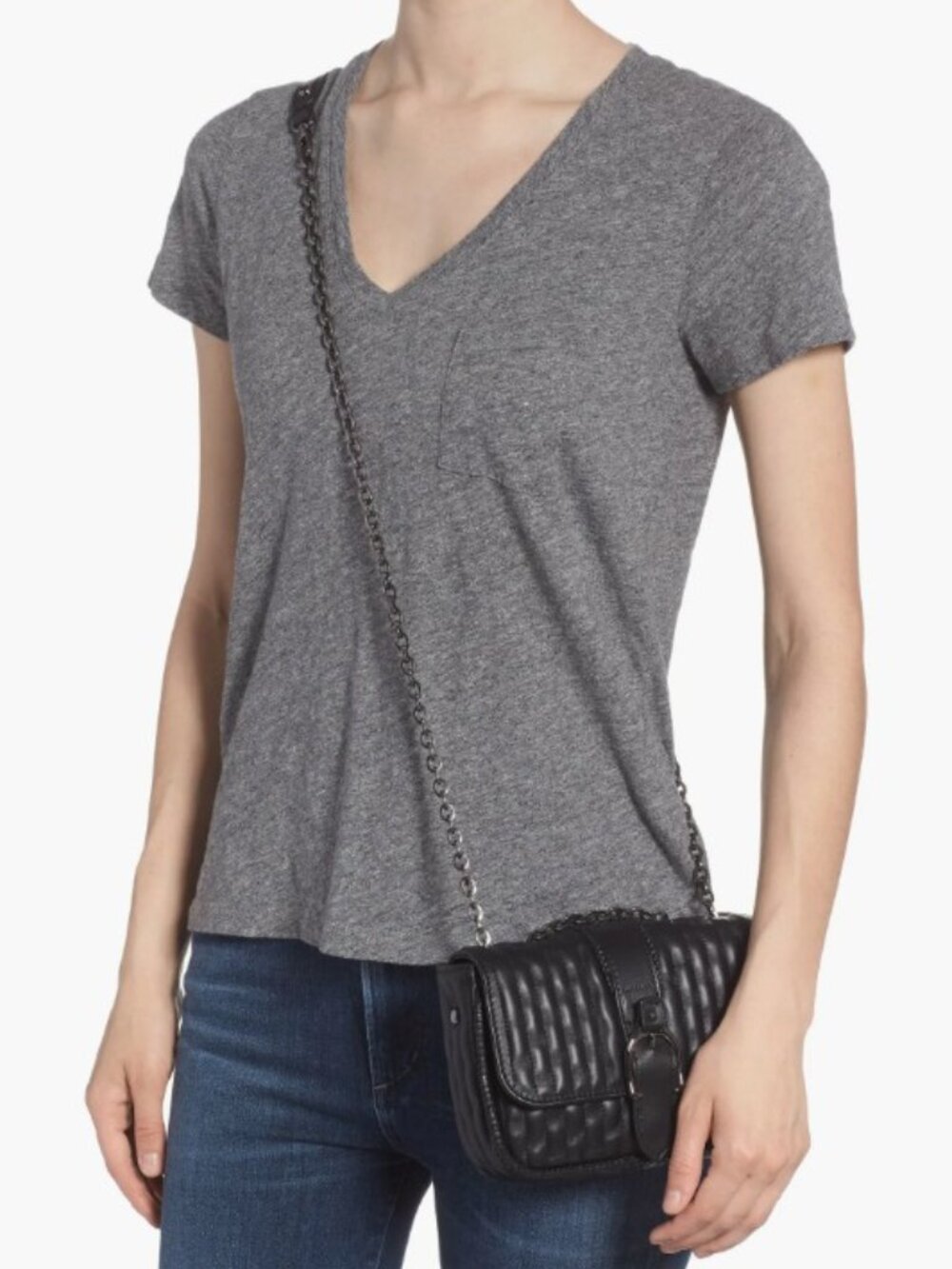 Longchamp Black Quilted Leather Chain Shoulder Bag - NWT